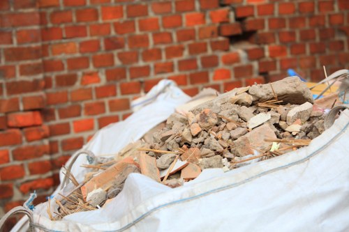 Recycling process in action for business waste