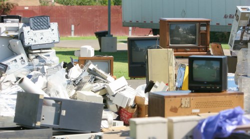 Types of business waste segregated for recycling
